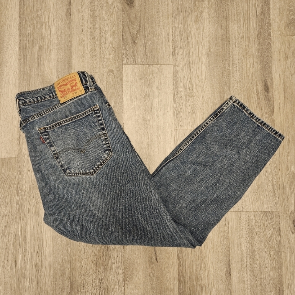 Levis 505 Red Tab Vintage 36x30 Jeans Men Blue Denim USA Made Straight